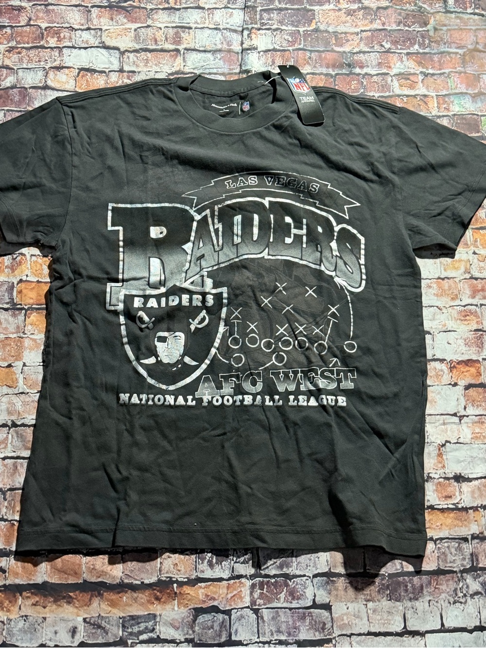 Abercrombie & Fitch Black Raiders Graphic Tee